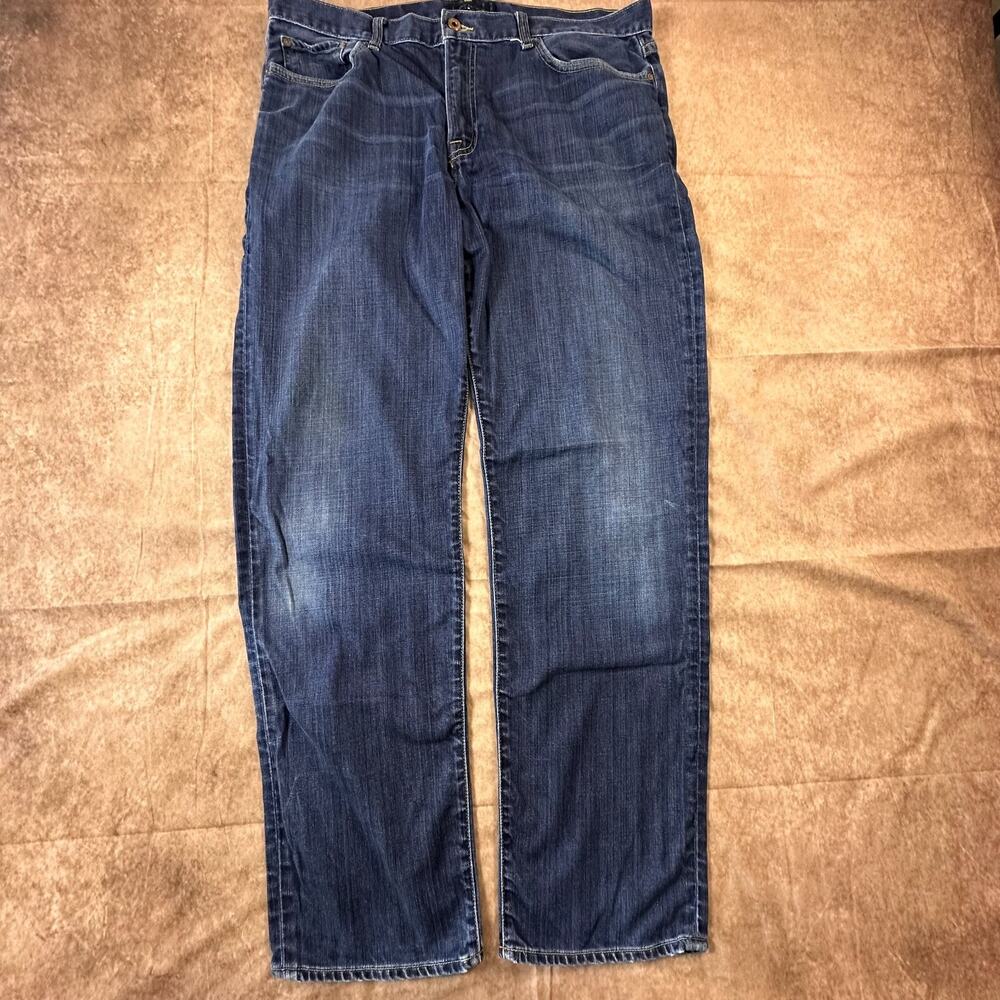 Lucky Brand Jeans Mens 38x34 Blue 363 Vintage Straight Loose Fit Premium Denim